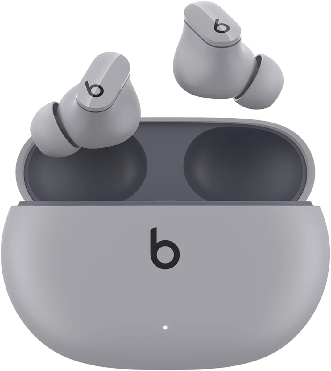 Beats Studio Buds - True Wireless Noise Cancelling Earbuds - Compatible with Apple & Android, Built-in Microphone, IPX4 Rating, Sweat Resistant Earphones, Class 1 Bluetooth Headphones - Moon Gray