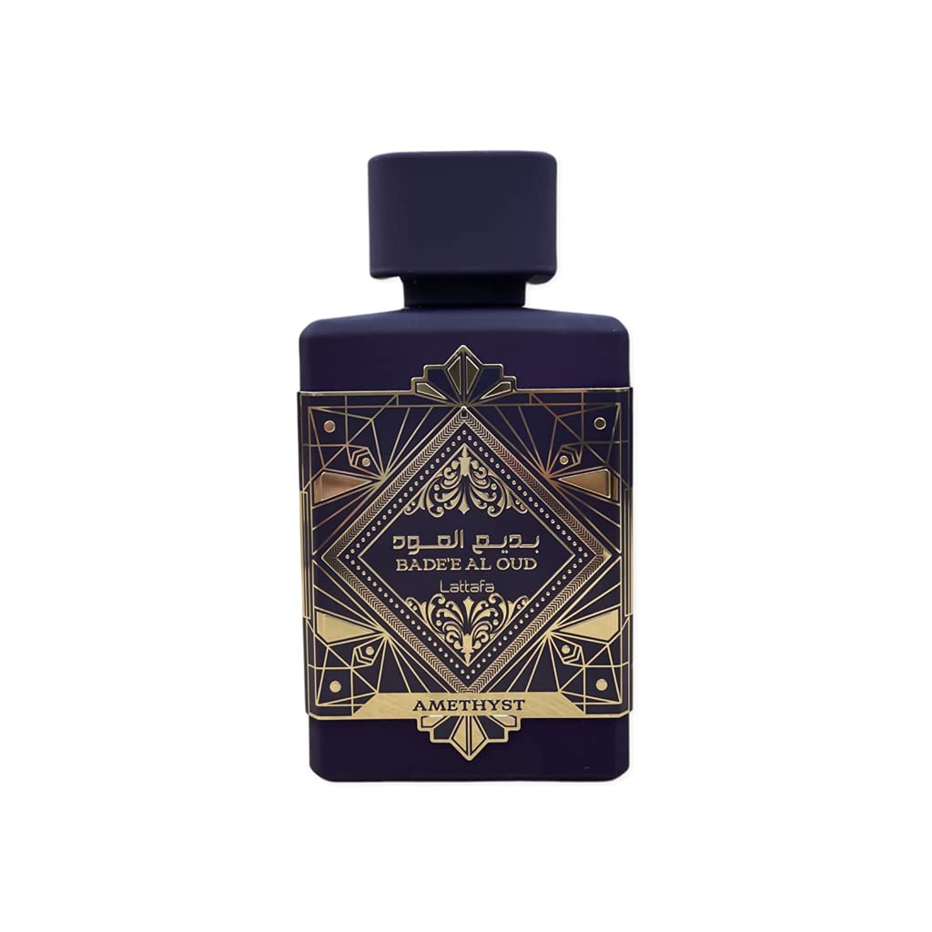 Lattafa Perfumes Bade'e Al Oud Amethyst for Unisex Eau de Parfum Spray, 3.4 Ounce