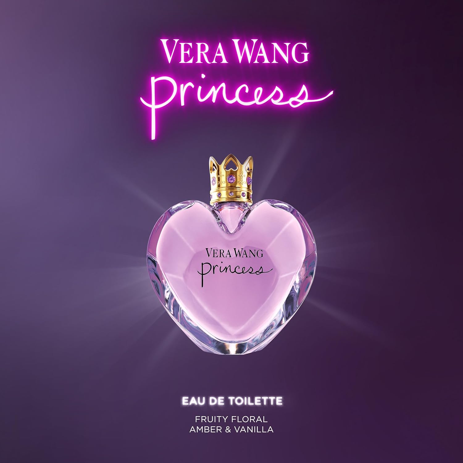 Vera Wang Princess Eau de Toilette Spray for Women, Vanilla, 3.4 Fl Ounce