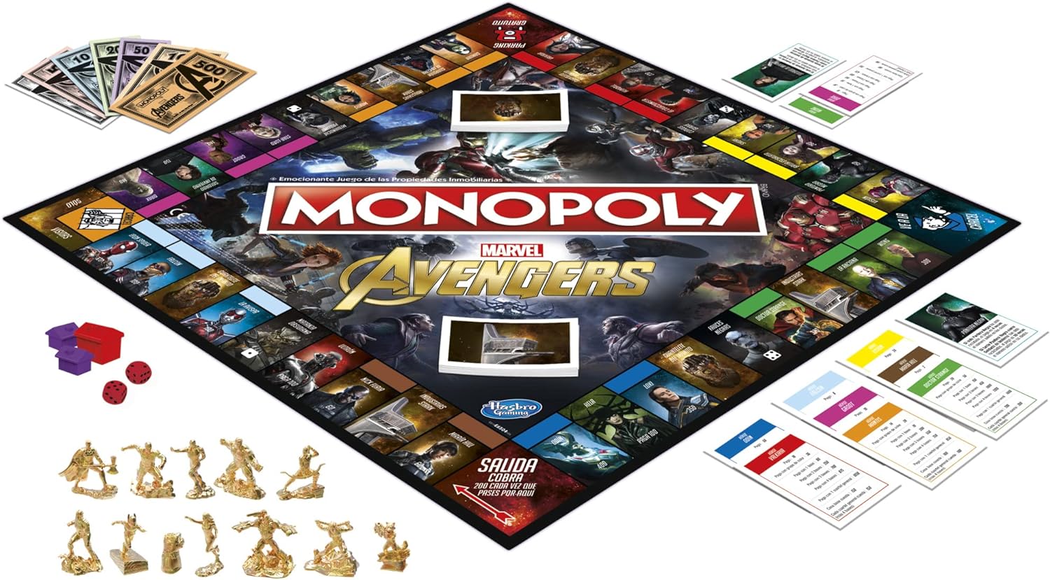 Hasbro Gaming Monopoly: Marvel Avengers Edition Board Game for Ages 8 and Up