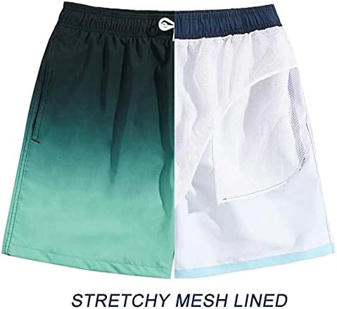 MADHERO Mens Swim Trunks Short Bathing Suit with Mesh Lining Swimming Shorts