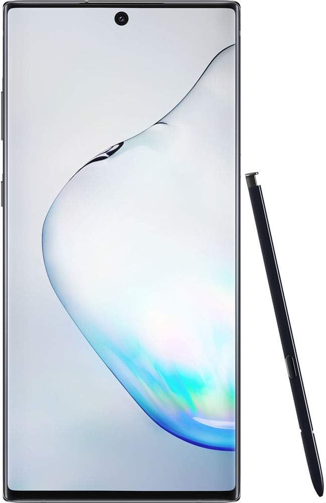 Samsung Galaxy Note 10+ N975F/DS, 4G LTE, International Version (No US Warranty), 256GB, Aura Black - GSM Unlocked (Renewed)