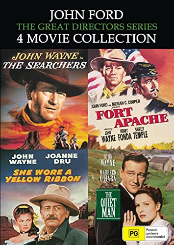 4 Movies - The Searchers / Fort Apache / She Wore A Yellow Ribbon / The Quiet Man - John Ford & John Wayne Collection - DVD Set