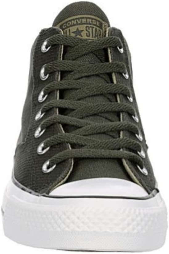 Converse Unisex Chuck Taylor All Star Malden Mid Canvas Sneaker - Lace up Closure Style - Cave Green/Mosy Sloth