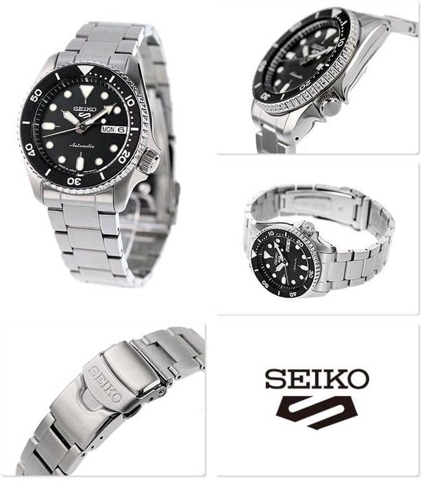 SEIKO 5 Sports Automatic Black Dial 38mm Watch SRPK29