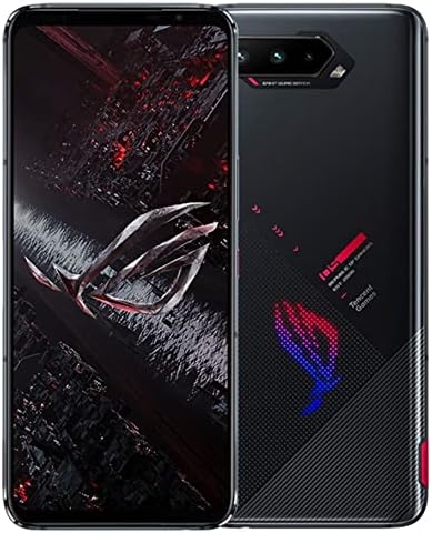 ASUS ROG Phone 5S ZS676KS 5G Dual 128GB 12GB RAM Factory Unlocked (GSM Only | No CDMA - not Compatible with Verizon/Sprint) Tencent Version – Black