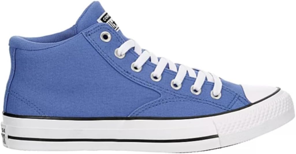 Converse Unisex Chuck Taylor All Star Malden Street Mid High Canvas Sneaker - Lace up Closure Style - Ancestral Blue/White/Black 13