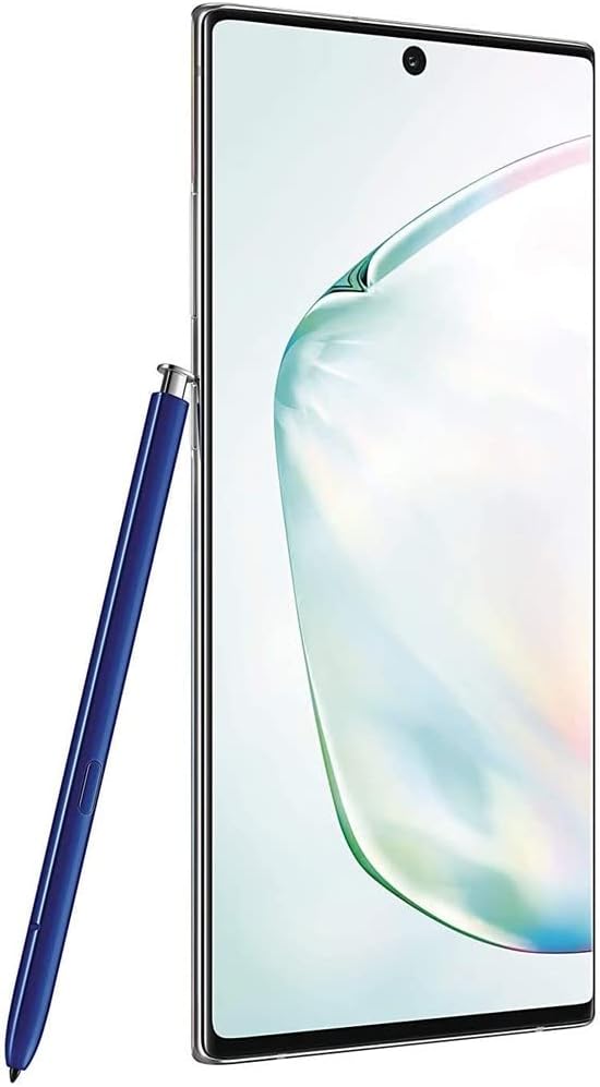 Samsung Galaxy Note 10+ Plus (256GB, 12GB) 6.8" QHD+ AMOLED, Snapdragon 855, 4300mAh Battery, 4G LTE AT&T Unlocked (T-Mobile, Verizon, Global) N975F (w/Fast Wireless Charger) (Aura Glow)