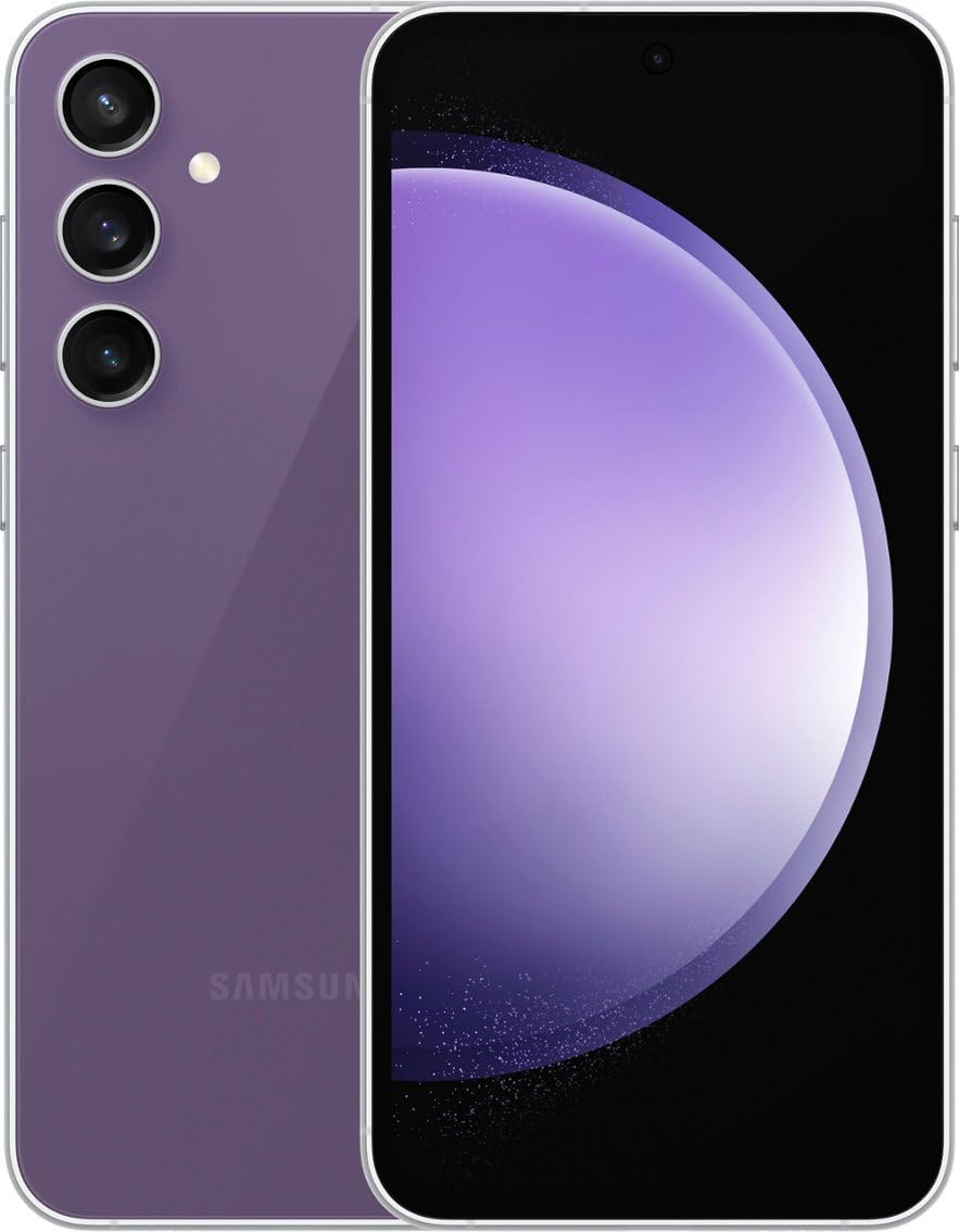 SAMSUNG Galaxy S23 FE 5G S711B-DS Dual SIM 256GB 8GB RAM, GSM Factory Unlocked Mobile Cell Phone Global Model - Purple