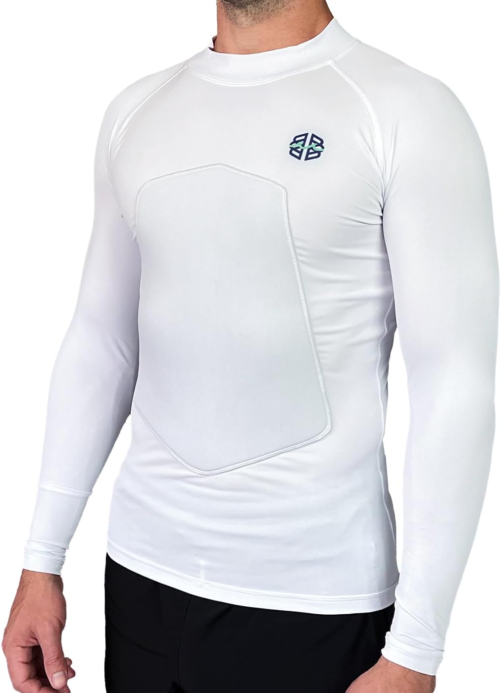 SPF 50+ 5mm Padded Rash Guard for Surfing, Boogie, Scuba