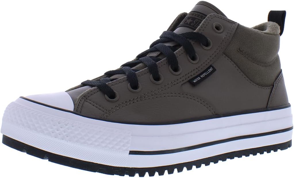 Converse Unisex Chuck Taylor All Star Malden Street Sneaker Boot- Lace up Closure Style - Engine Smoke/Black Brown