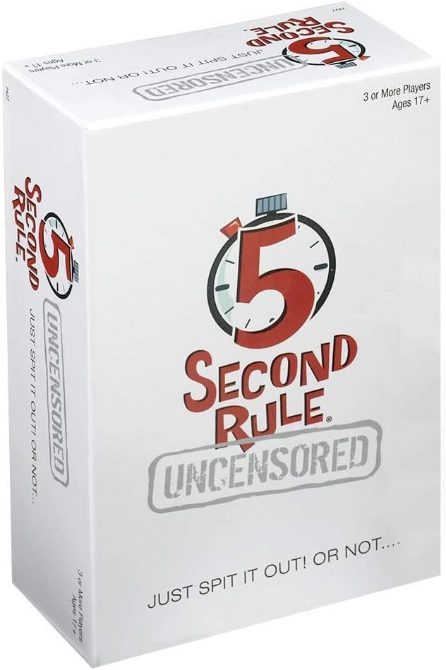 5 Second Rule Uncensored - Fun Card Game for Game Night with Friends - for Ages 17 and Up