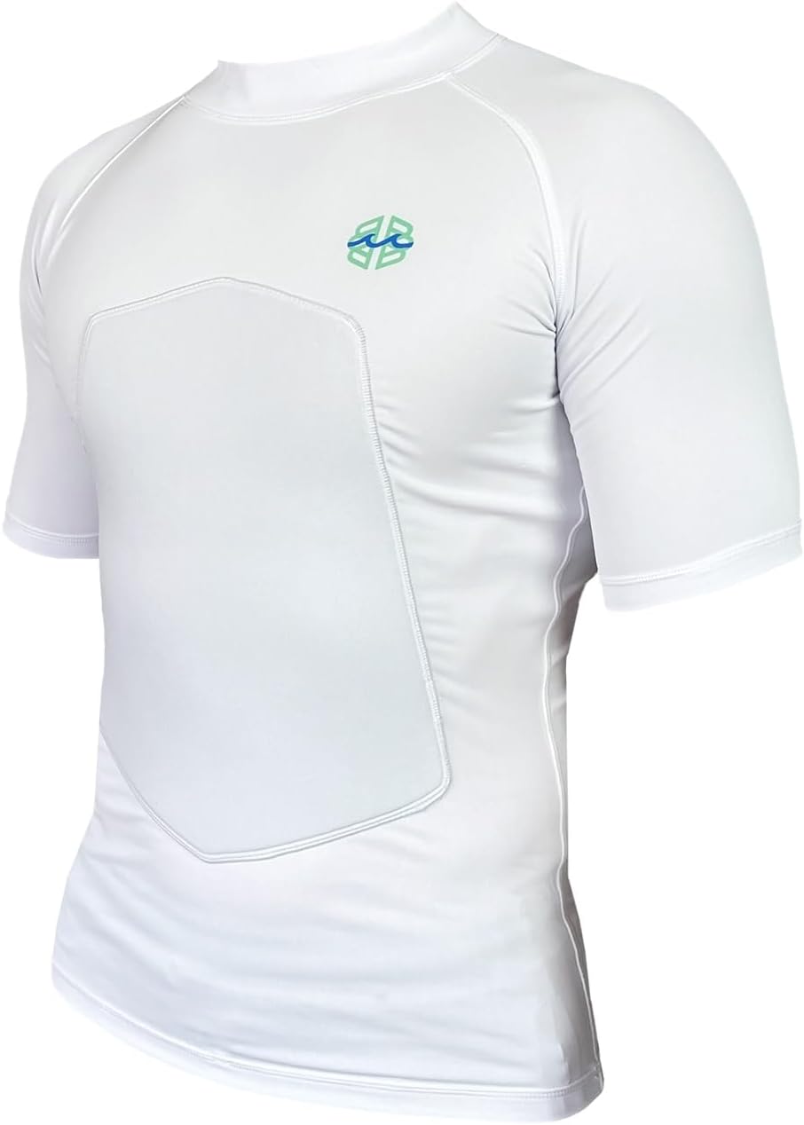 SPF 50+ 5mm Padded Rash Guard for Surfing, Boogie, Scuba