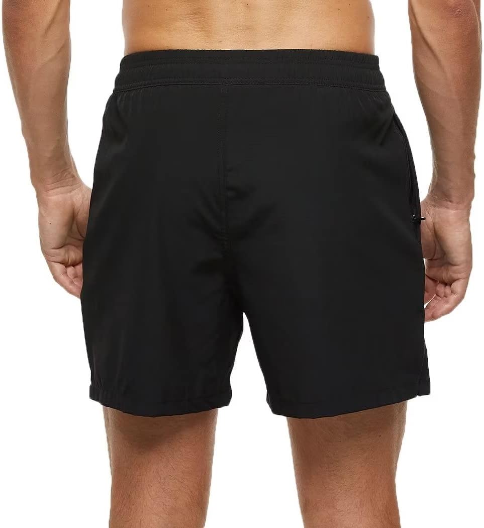 Men's Swim Trunks Short Quick Dry Beach Shorts Swimming Trunks with Zipper Pockets