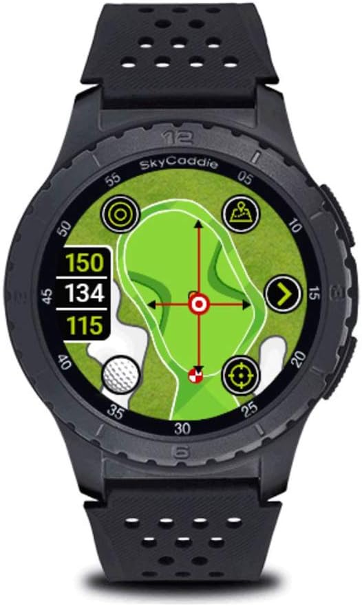 SkyCaddie LX5 Golf GPS Watch - Touchscreen Golf Range Finder & Shot Tracker Smartwatch w/ 35K Courses, IntelliGreen, Holevue, & Digital Scorecard - Bundle with PlayBetter Portable Charger