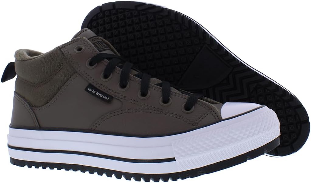 Converse Unisex Chuck Taylor All Star Malden Street Sneaker Boot- Lace up Closure Style - Engine Smoke/Black Brown