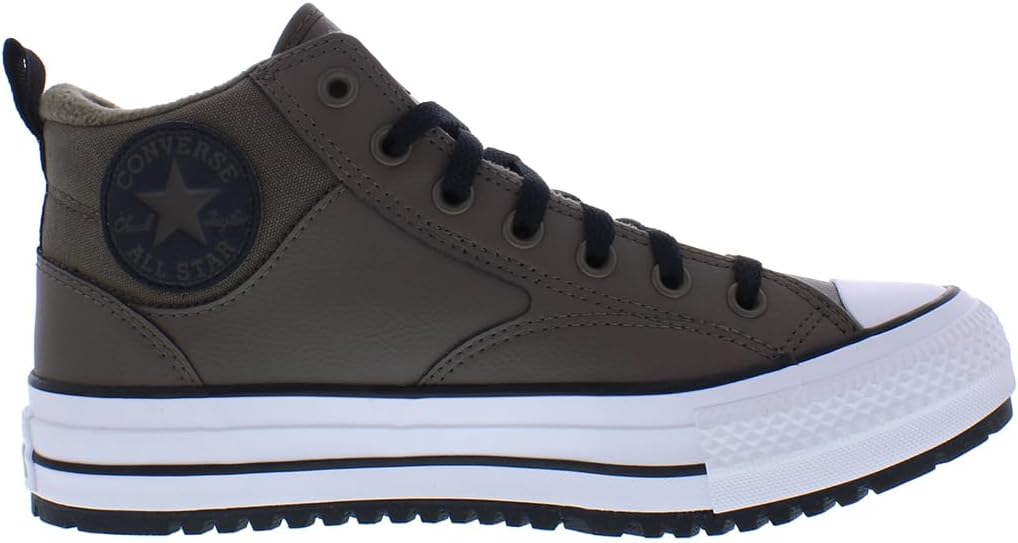 Converse Unisex Chuck Taylor All Star Malden Street Sneaker Boot- Lace up Closure Style - Engine Smoke/Black Brown