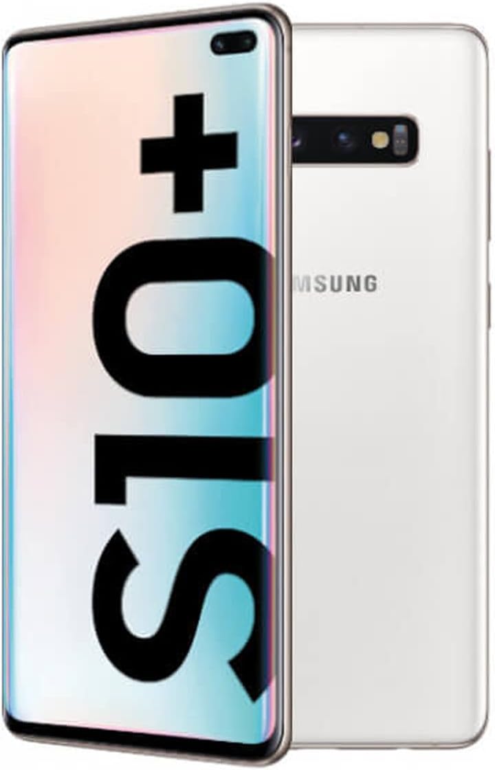 Samsung Galaxy S10+ Plus 1TB / 12GB RAM SM-G975F/DS Hybrid/Dual-SIM (GSM Only, No CDMA) Factory Unlocked 4G/LTE Smartphone - International Version No Warranty (Ceramic White)