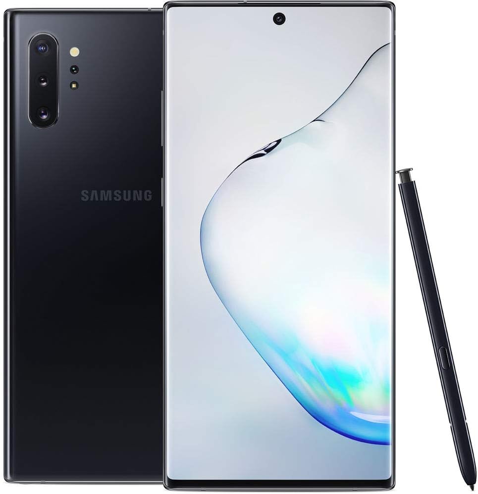 Samsung Galaxy Note 10+ N975F/DS, 4G LTE, International Version (No US Warranty), 256GB, Aura Black - GSM Unlocked (Renewed)