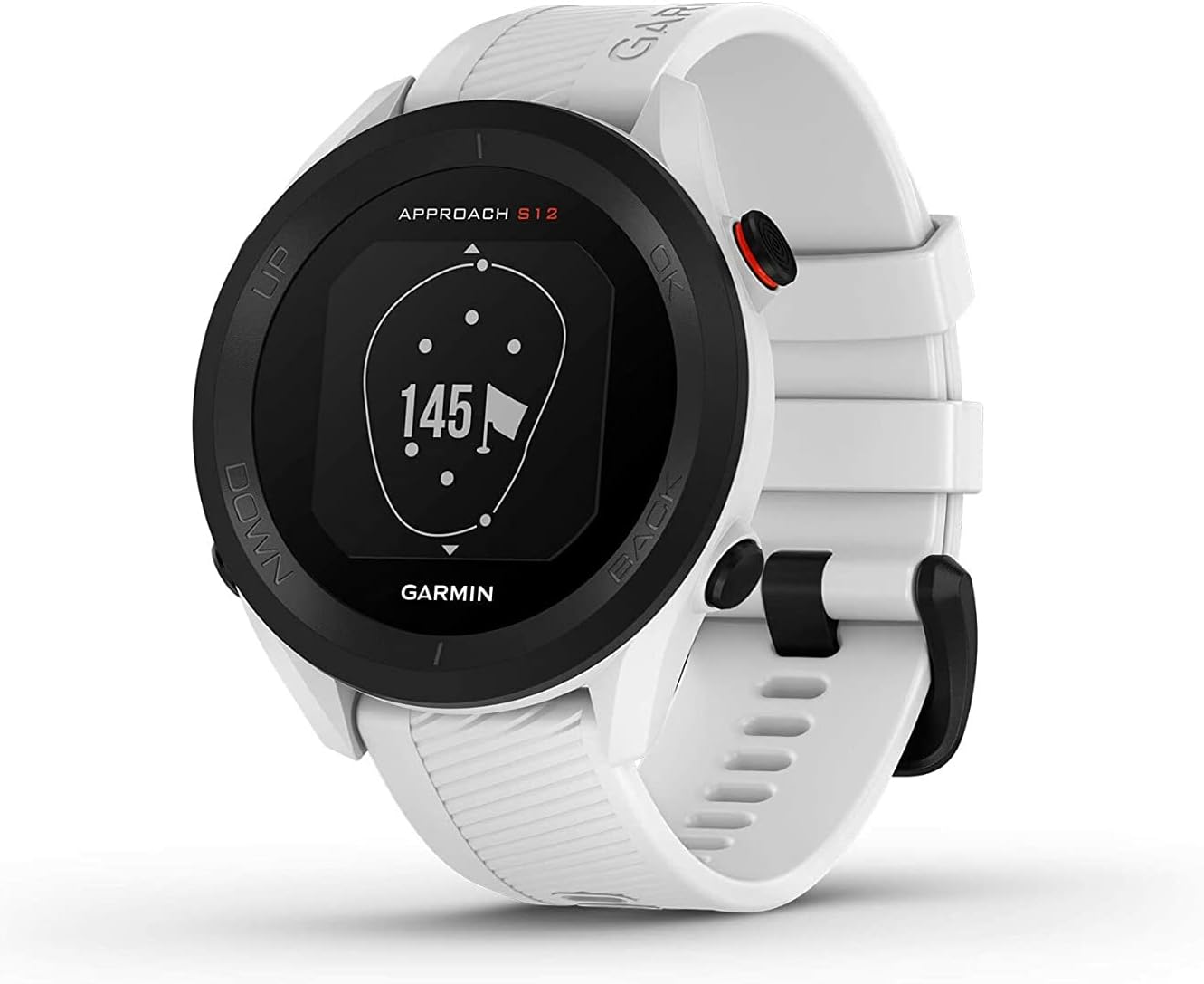 Garmin Approach S12, Easy-to-Use GPS Golf Watch, 42k+ Preloaded Courses, White, 010-02472-02