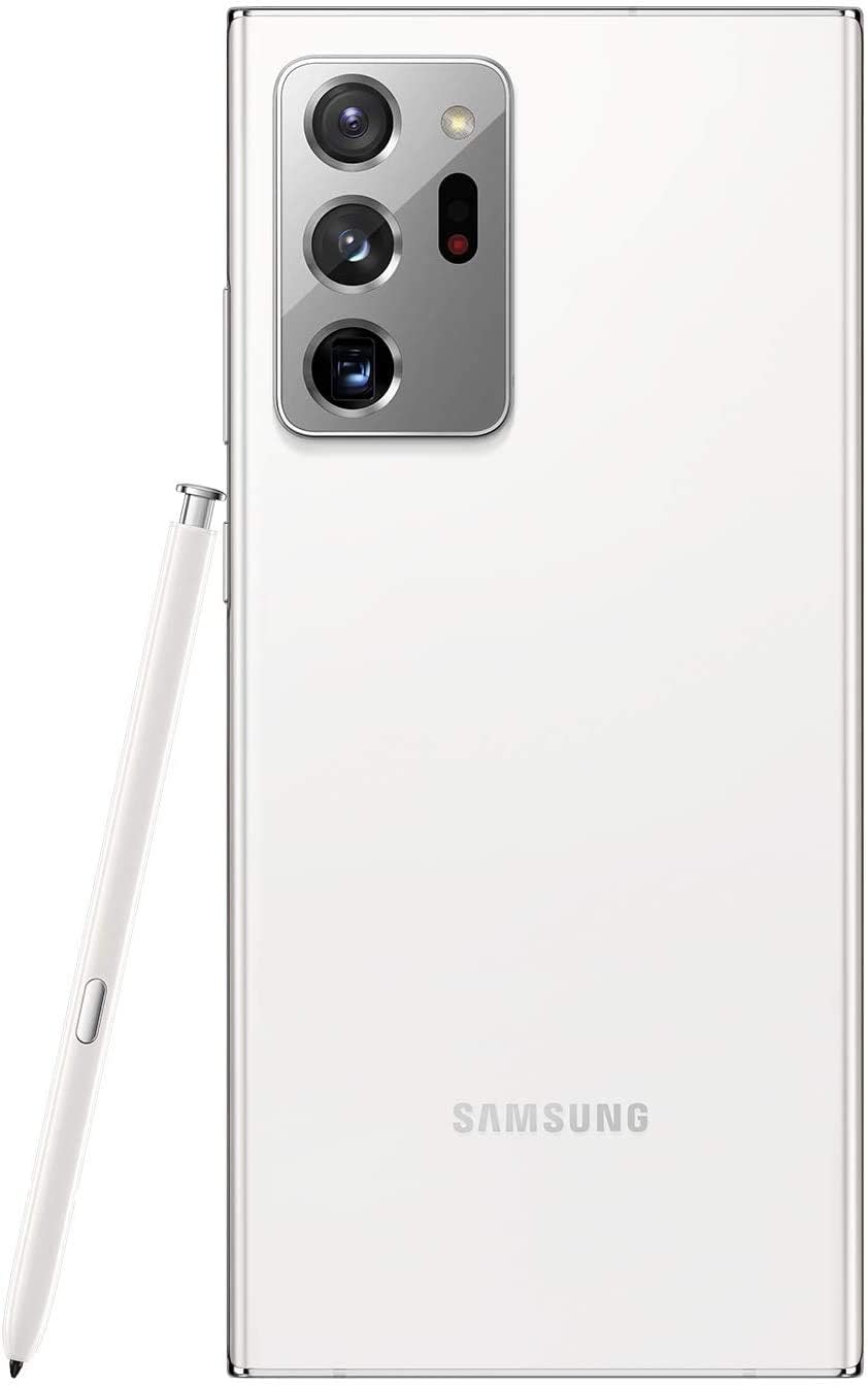 SAMSUNG Galaxy Note 20 Ultra 5G, Factory Unlocked, 128GB, S Pen Included, 6.9” Infinity-O Display Screen, Long Battery Life, US Version, Mystic White