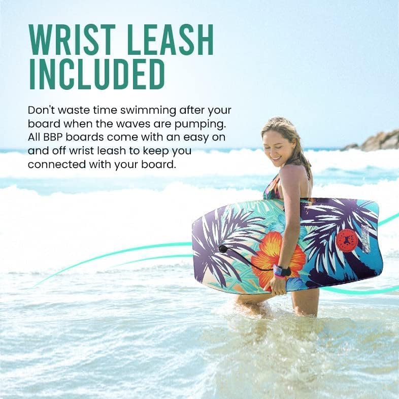 Back Bay Play 18" Body Boards - Lightweight EPS Core Boogie Boards for Beach - Bodyboard, Boogie Board for Beach Kids Surfing for Kids & Adults