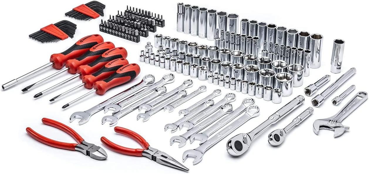 Crescent 180 Piece Professional Tool Set in Tool Storage Case - CTK180