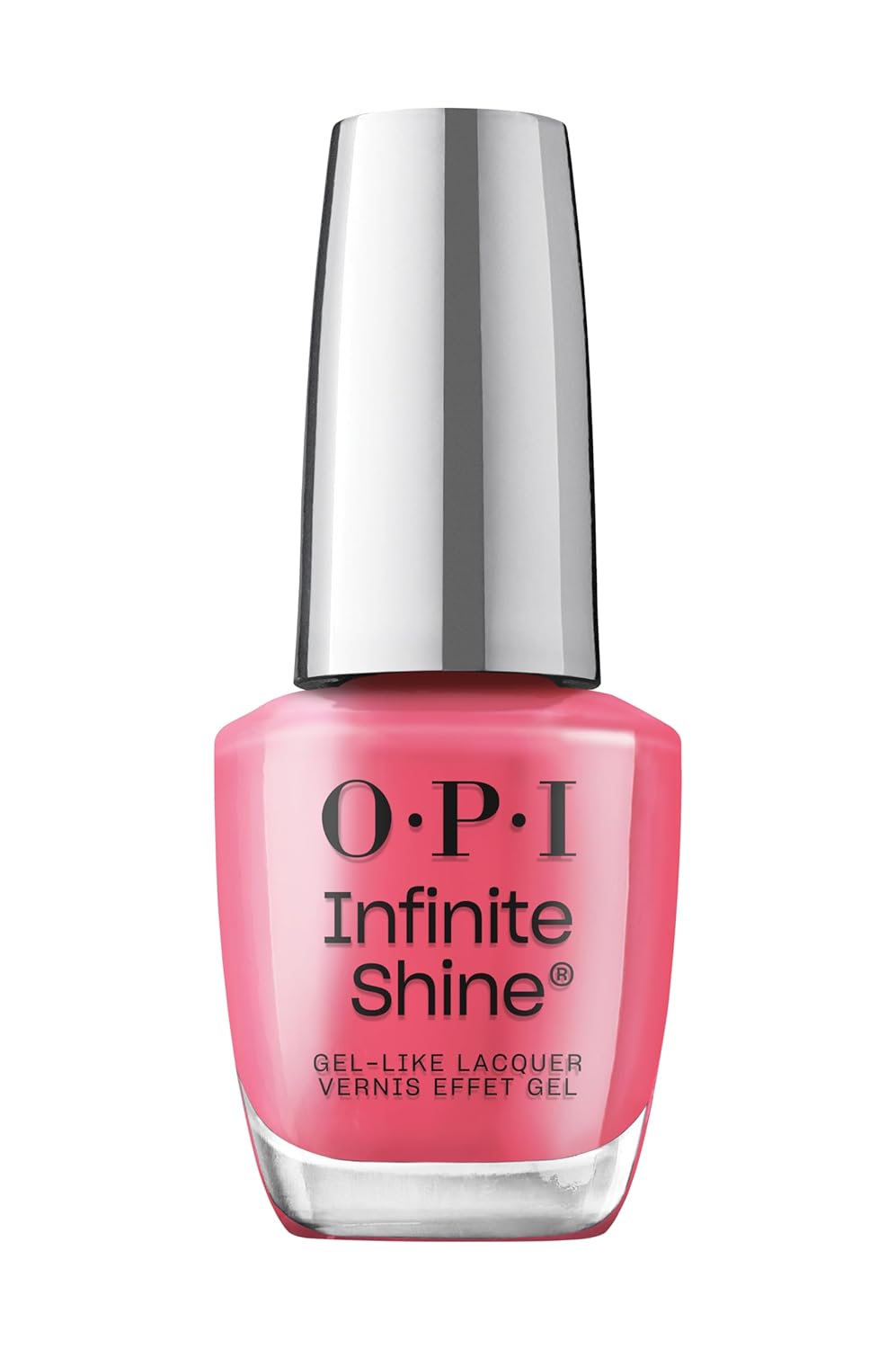 OPI Infinite Shine Long-Wear Bright Crème Finish Opaque Pink Nail Polish, Up to 11 days of wear & Gel-Like Shine, Strawberry Margarita, 0.5 fl oz