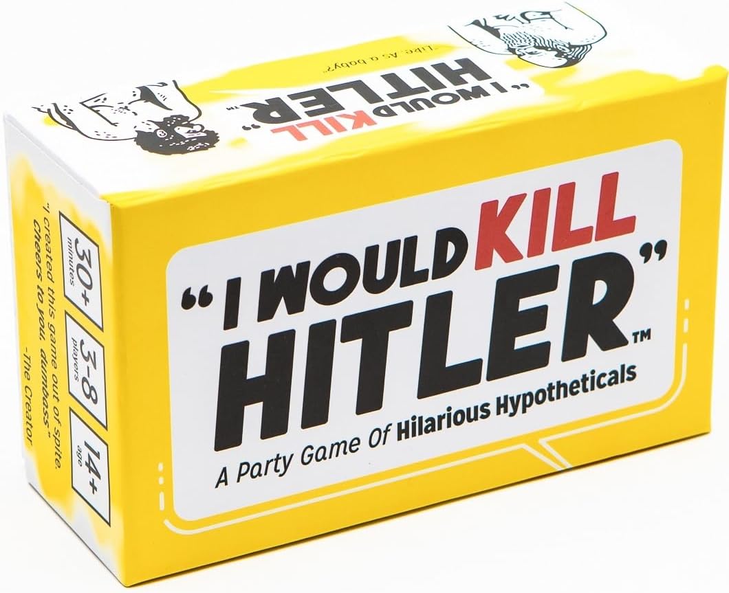 I Would Kill Hitler" - 'The What Would You Do?' Adult Party Game of Hilarious Hypotheticals - Fun Board Game for Adults - Game Night Games - Fun Game for Group Game Night Ages (3-8 Players)