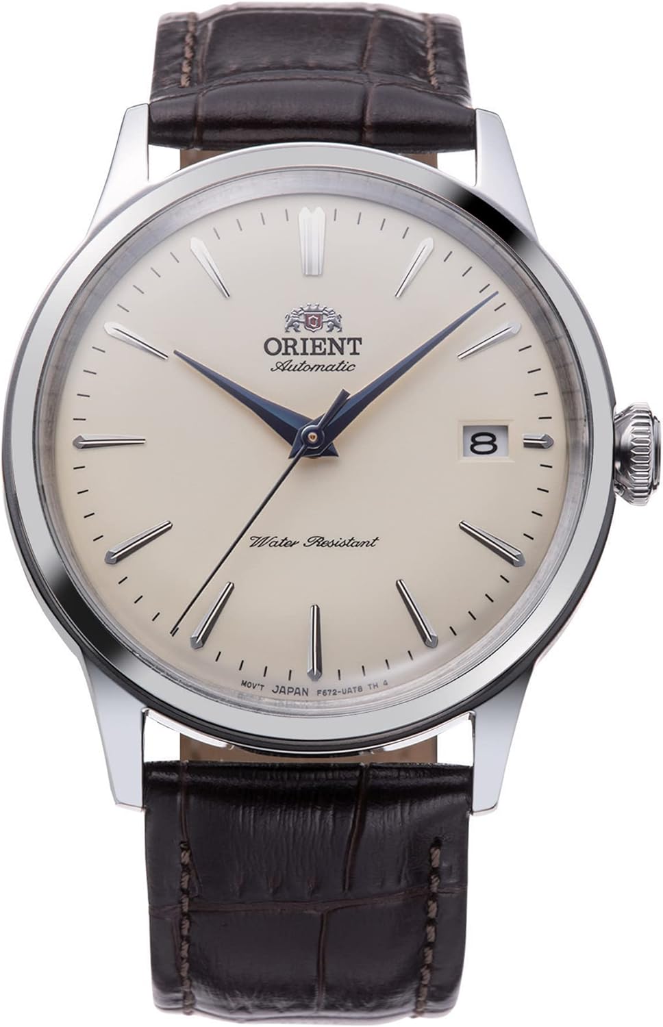 Orient Bambino 38 mm – Men's Automatic and Manual Winding Mechanical Classic Leather Strap Stainless Steel Case Analogue Display – RA-AC0M