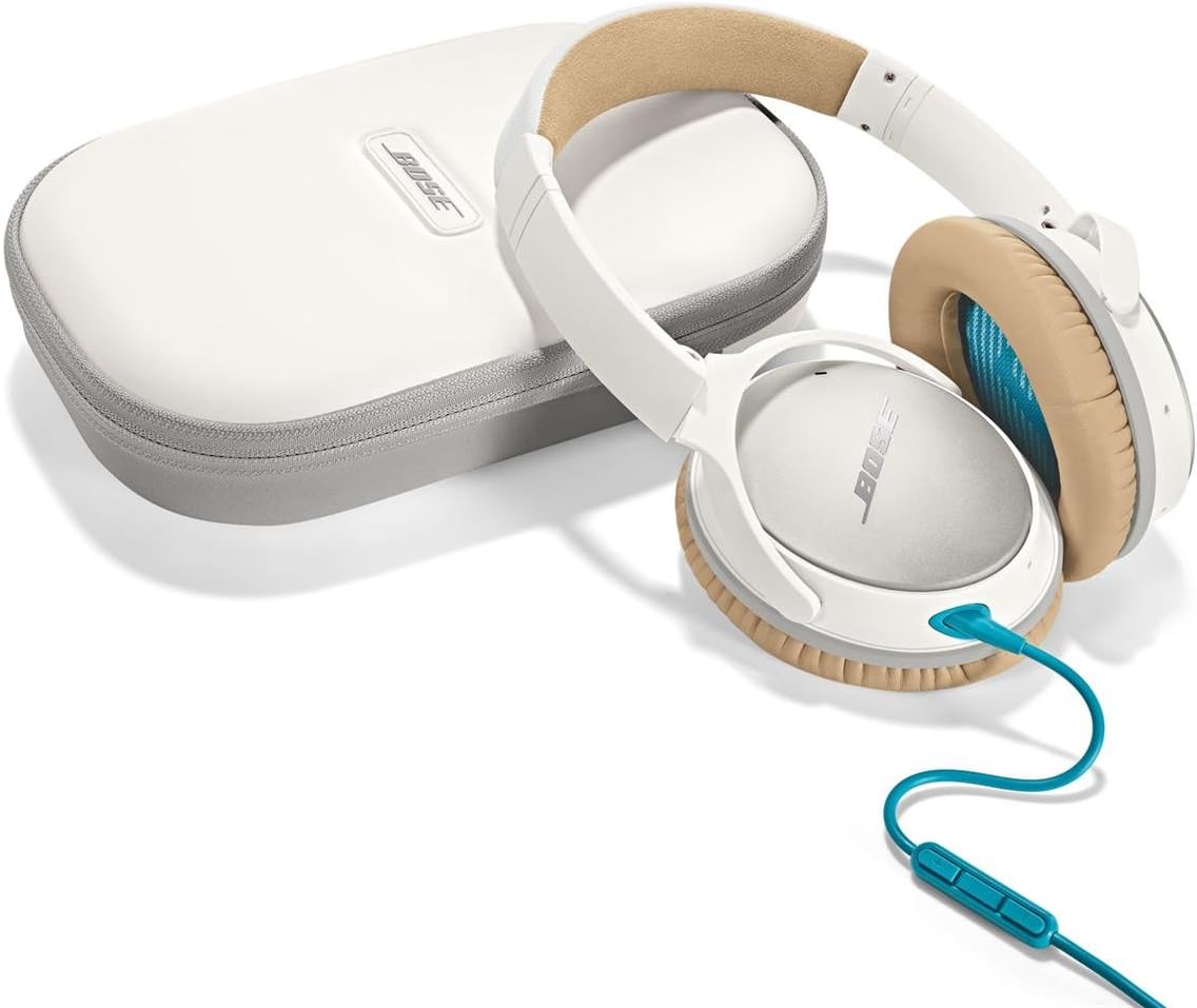 Bose QuietComfort 25 Acoustic Noise Cancelling Headphones for Samsung and Android devices, White (wired, 3.5mm)