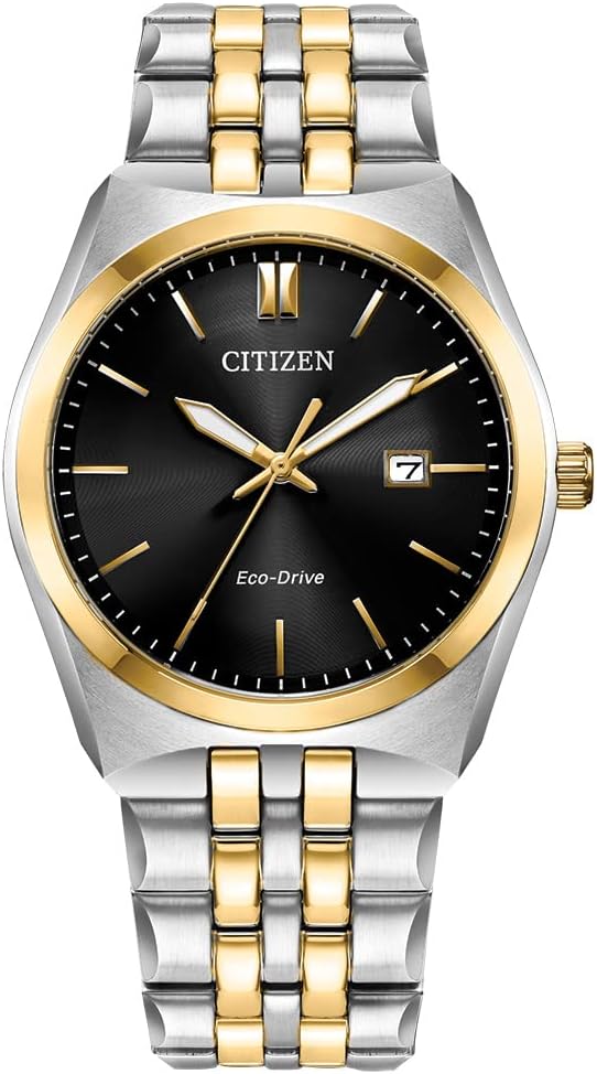 Citizen Men's Classic Corso Eco-Drive Watch, 3-Hand Date, Luminous Hands and Markers, Two-Tone Stainless Steel