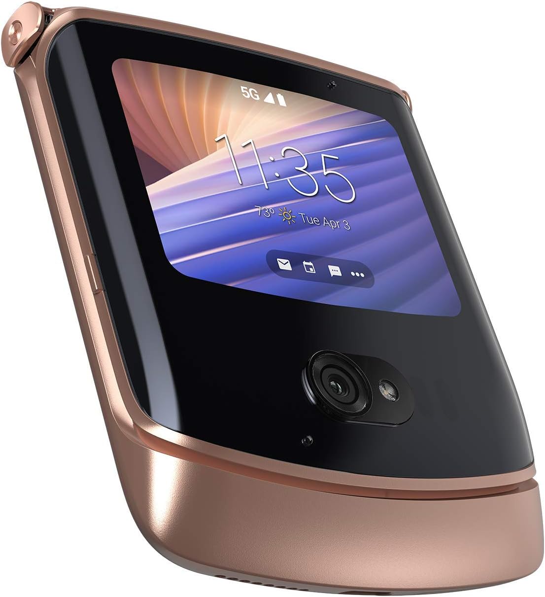 Razr 5G | Unlocked| Made for US by Motorola | 8/256GB | 48MP Camera | 2020 | Blush Gold