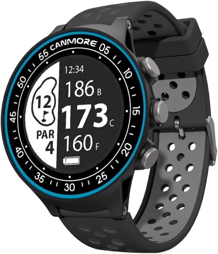 CANMORE TW410G GPS Golf Watch with Step Tracking (Blue)- 41,000+ Free Worldwide Golf Courses Preloaded - Minimalist & User Friendly