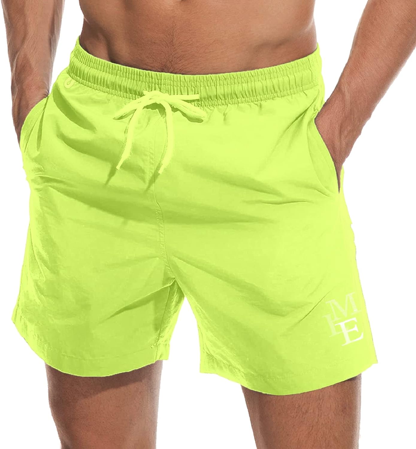 Beach Shorts Swim Trunks Quick Dry Men's Bathing Suit with Mesh Lining/Side Pockets