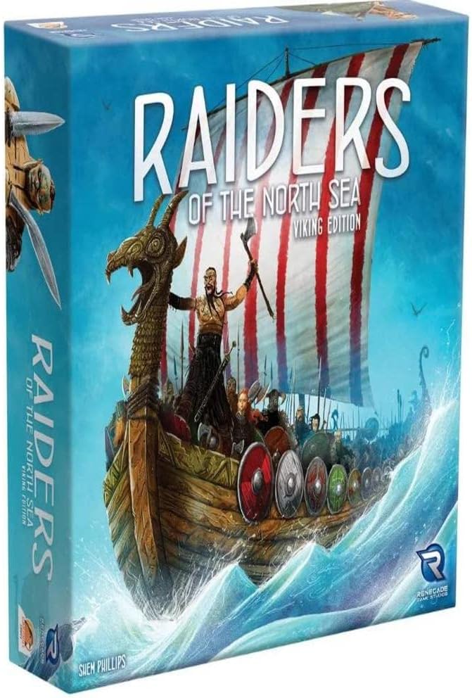 Renegade Games Studios: Raiders of The North Seas: Viking Edition, Strategy Board Game, 2 to 4 Players, 30 Minute Play Time, for Ages 12 and up