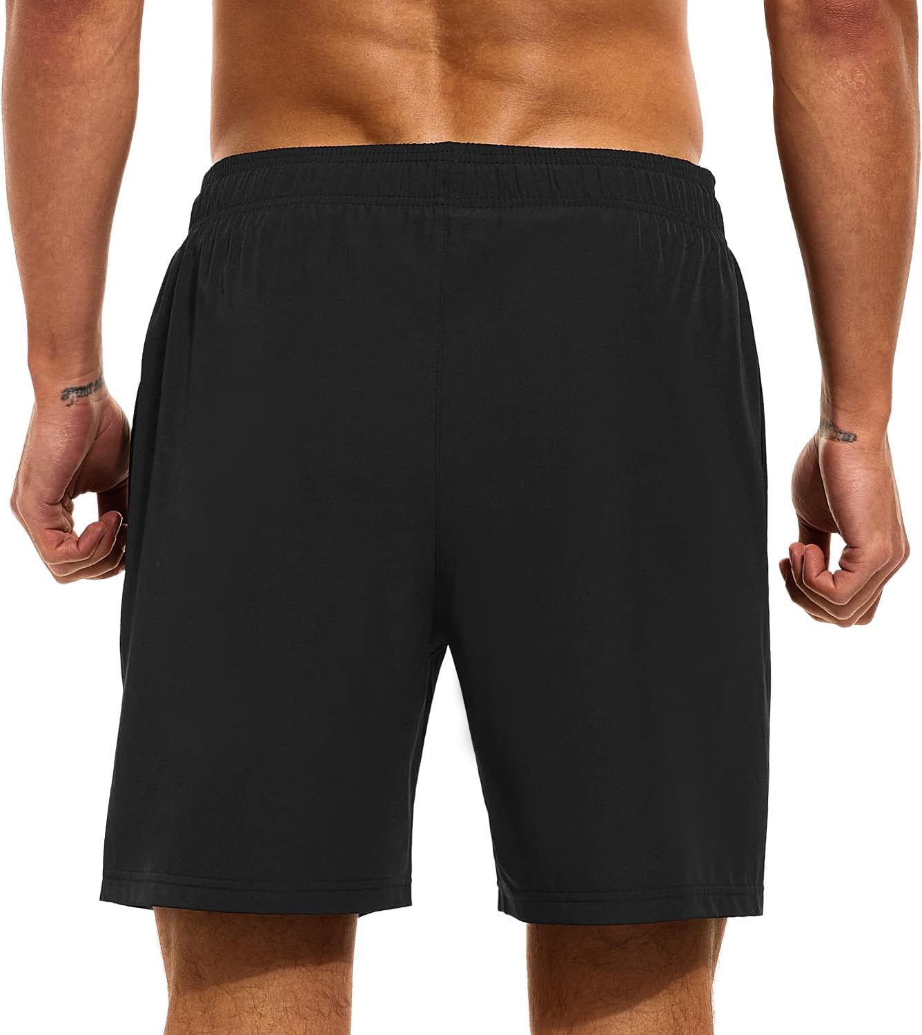 HODOSPORTS Mens Swimsuit Trunks 7" Quick-Dry Swim Shorts with Compression Liner and Zipper Pockets