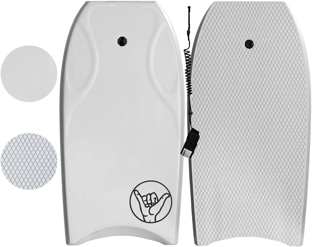 South Bay Board Co. - 42" Razzo Bodyboard - Best Premium Body Board for Kids & Adults - Durable, Lightweight EPS Core - Smooth EVA Foam Top Deck & HDPE Impact Netting Plastic Bottom Deck