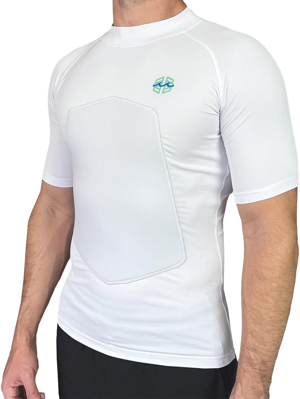 SPF 50+ 5mm Padded Rash Guard for Surfing, Boogie, Scuba