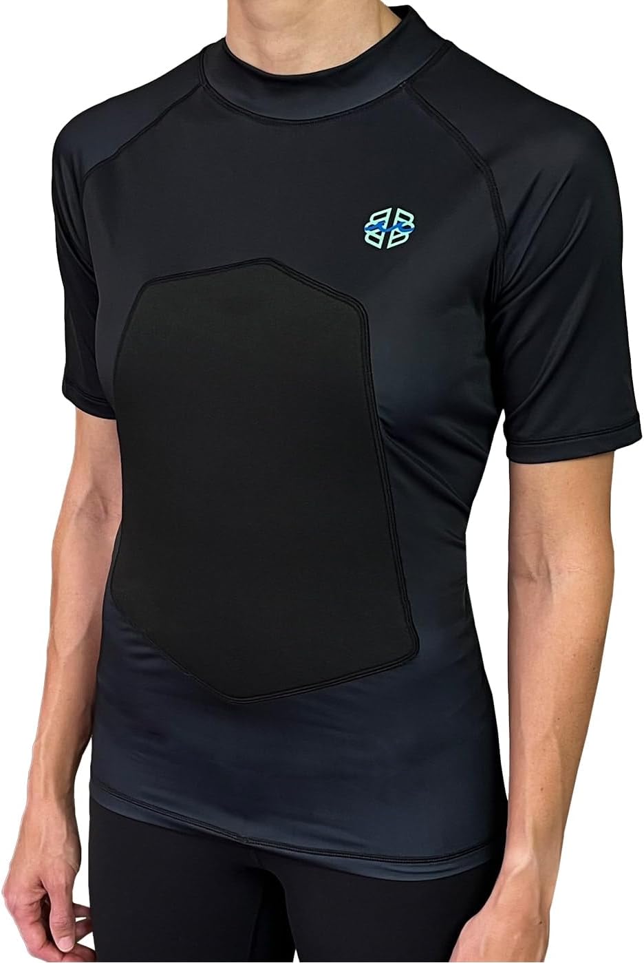 SPF 50+ 5mm Padded Rash Guard for Surfing, Boogie, Scuba