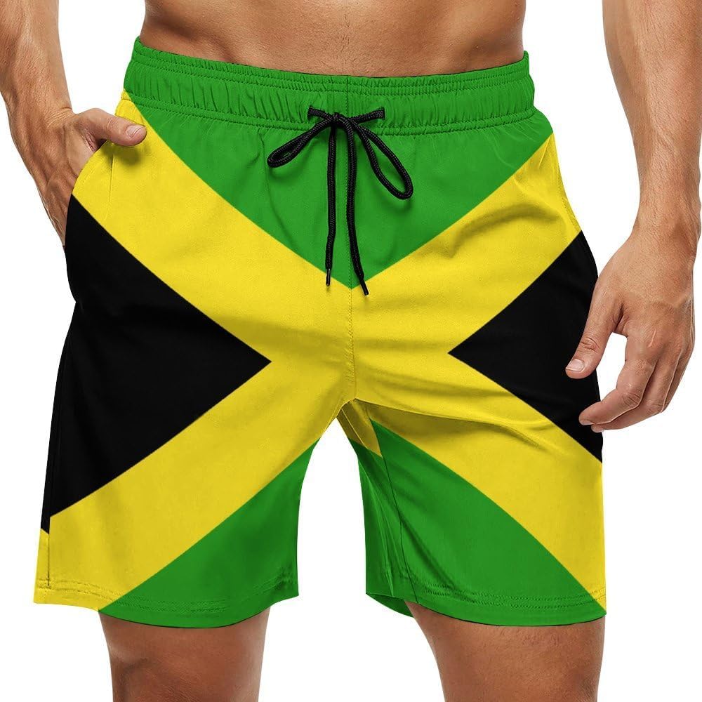 Men's Swim Trunks Quick Dry Swimming Trunks Upside Down Pineapple Beach Shorts with Mesh Lining and Pockets