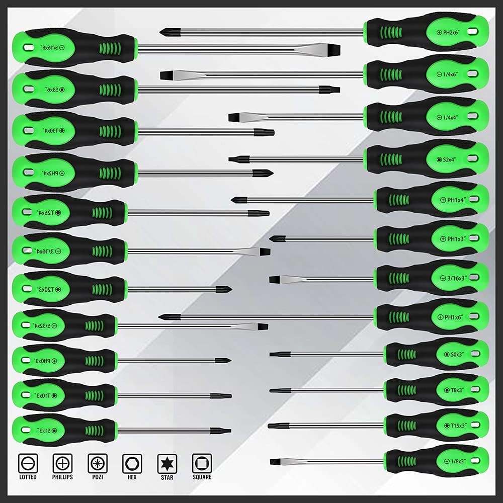 SWANLAKE 118PCS Magnetic Screwdrivers Set With Plastic Ranking,Tools For Men (118PCS)