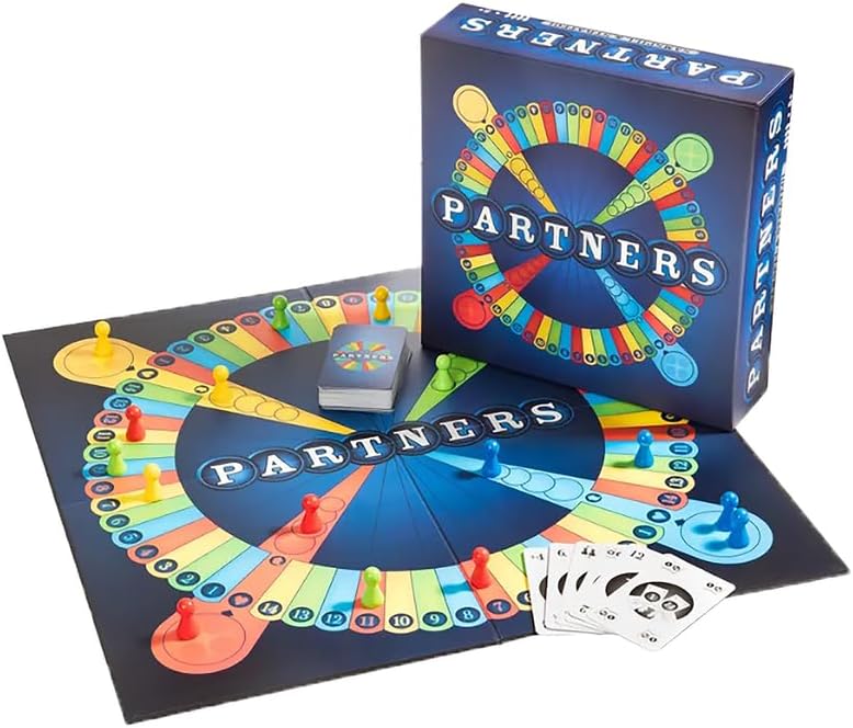 PARTNERS Board Game | 1st USA Edition | A 4 Player Strategy Board Game Played in Teams of 2 | Perfect for Game Night with Family, Friends, Adults, Teens, All Ages