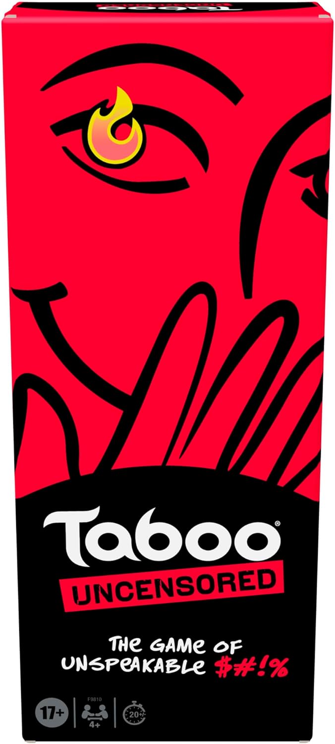 Hasbro Gaming Taboo Uncensored Board Game for Adults Only | Ages 17+ | 4+ Players | 20 Mins. Avg. | Hilarious NSFW Party Games for Adults