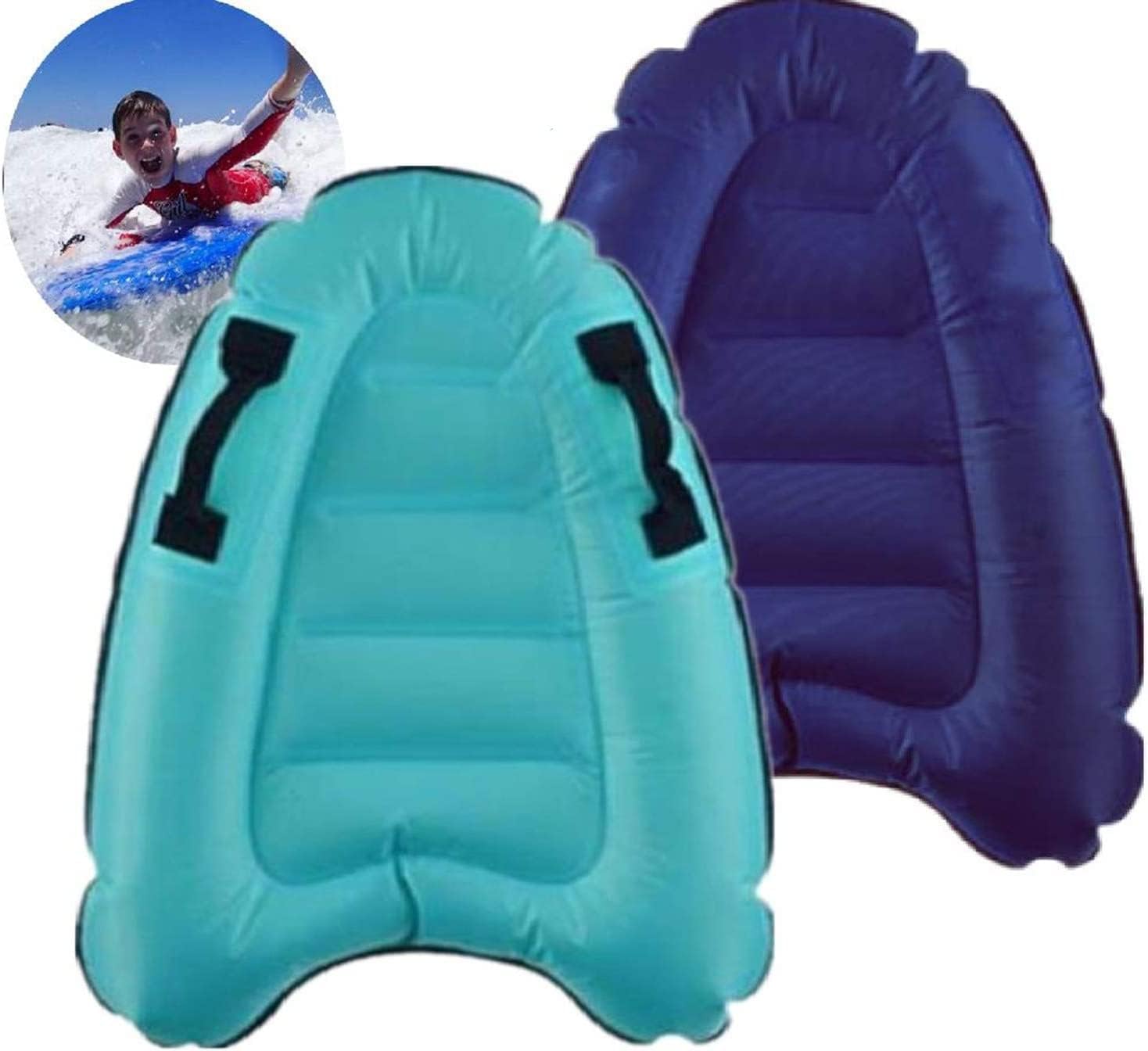 2 PCS Inflatable Body Board for Beach Surfing Slip & Slide Boogie Boards Sled Rider Swimming Pool Floating Summer Water Fun Toy for Both Kids and Adult Summer Water Fun Toy for Both Kids and Adult