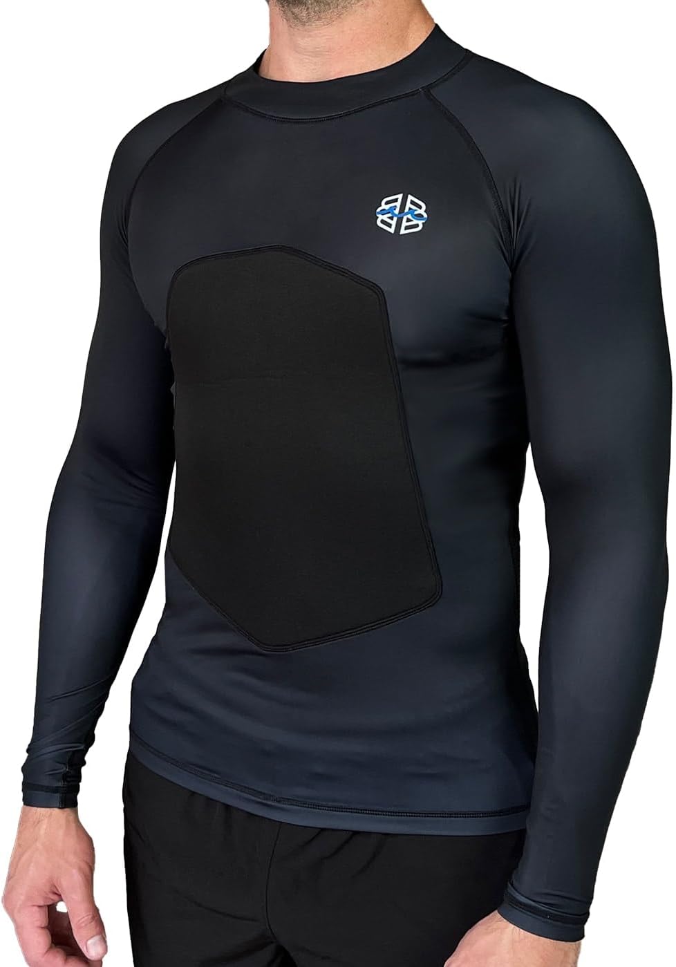 SPF 50+ 5mm Padded Rash Guard for Surfing, Boogie, Scuba