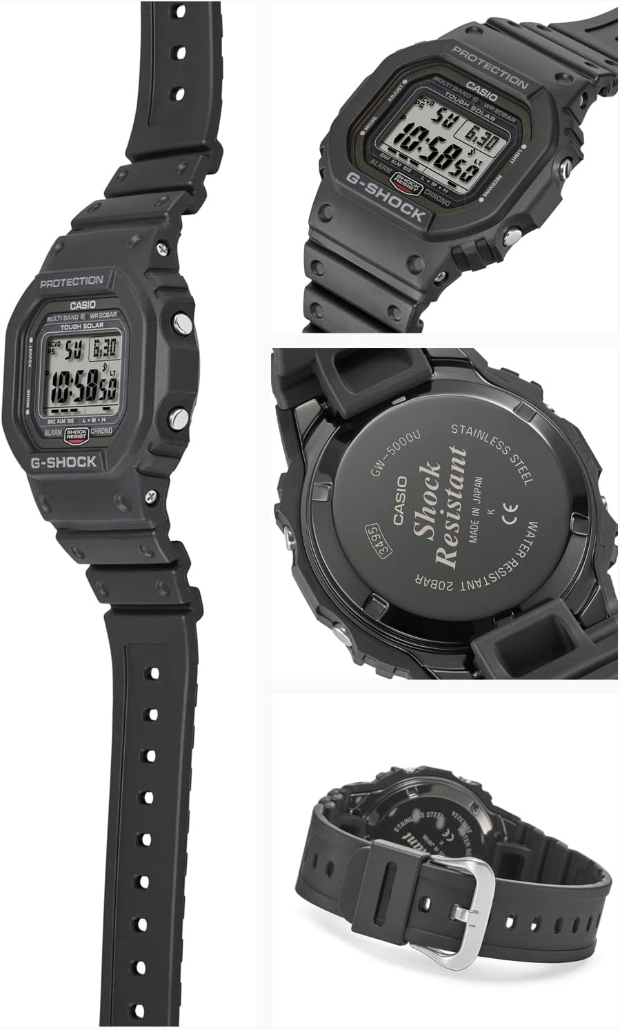 Casio G-Shock GW-5000U-1JF [20 ATM Water Resistant Solar Radio Wave GW-5000 Series] Shipped from Japan