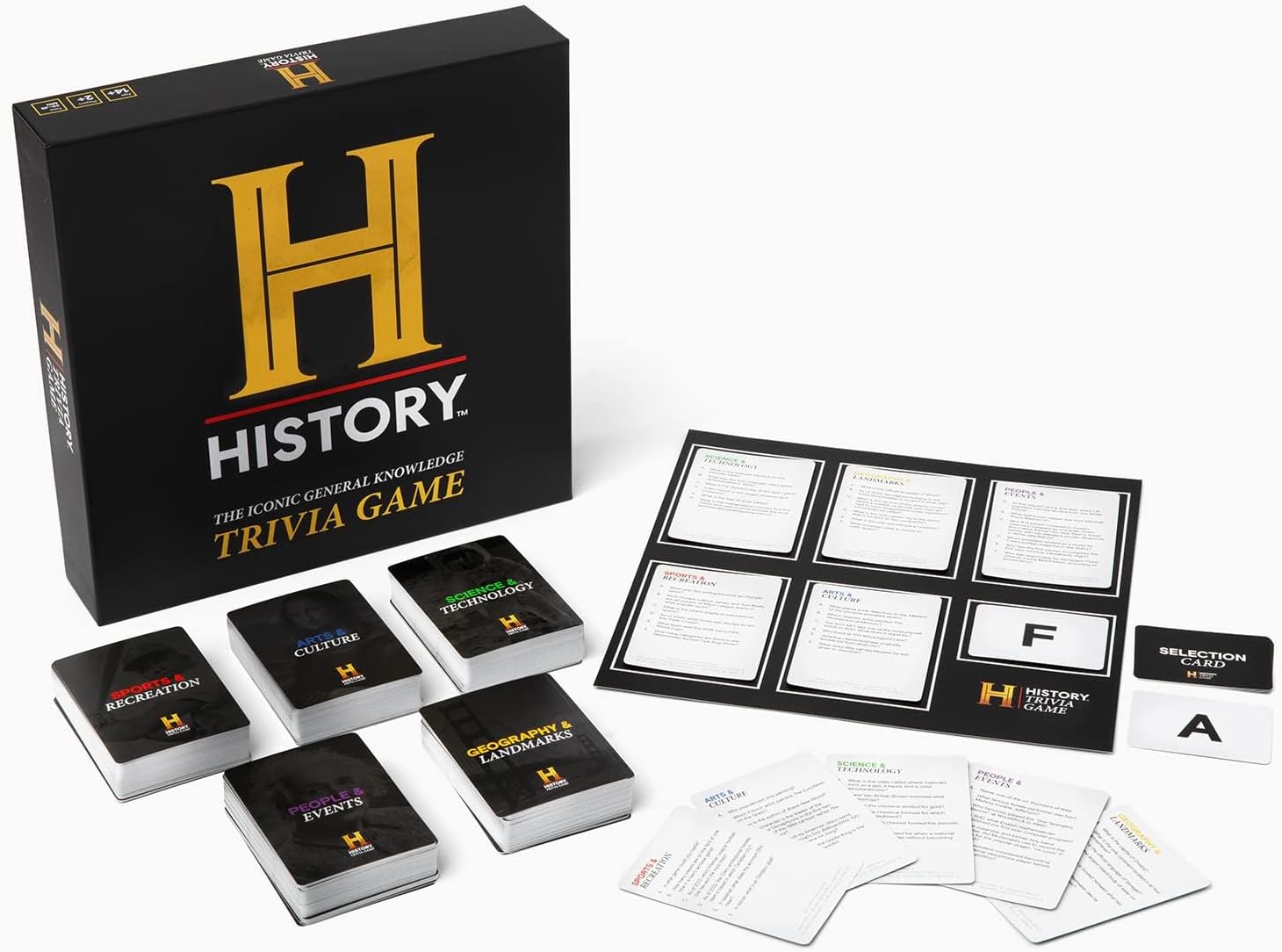 HISTORY Channel Trivia Game - 2000+ Fun General Knowledge Questions for Adults, Family and Teens in The Pursuit of Trivial Knowledge - The Perfect Party Card Game for Board Games Night with your Group