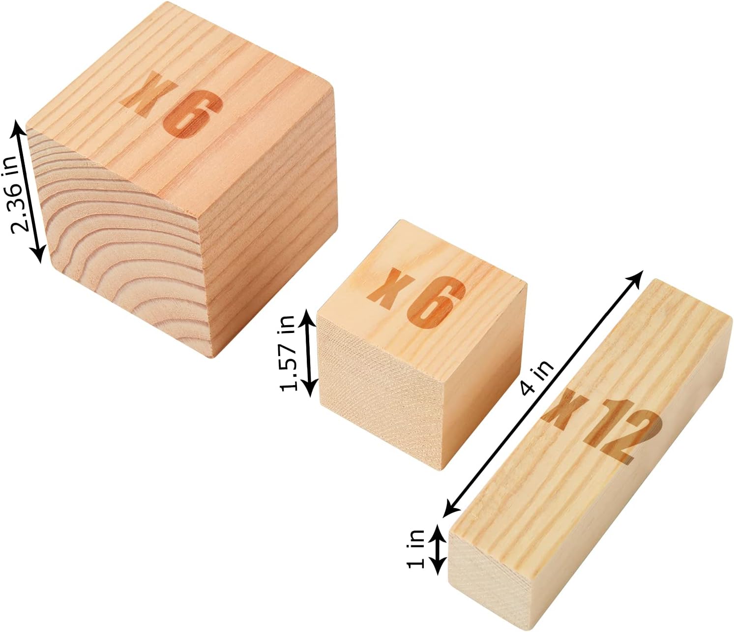 24Pcs Basswood Carving Blocks Whittling Wood Carving Blocks Basswood for Wood Carving Unfinished Wood Blocks Whittling Kit for Carving and Whittling, Beginner, Expert, Crafts