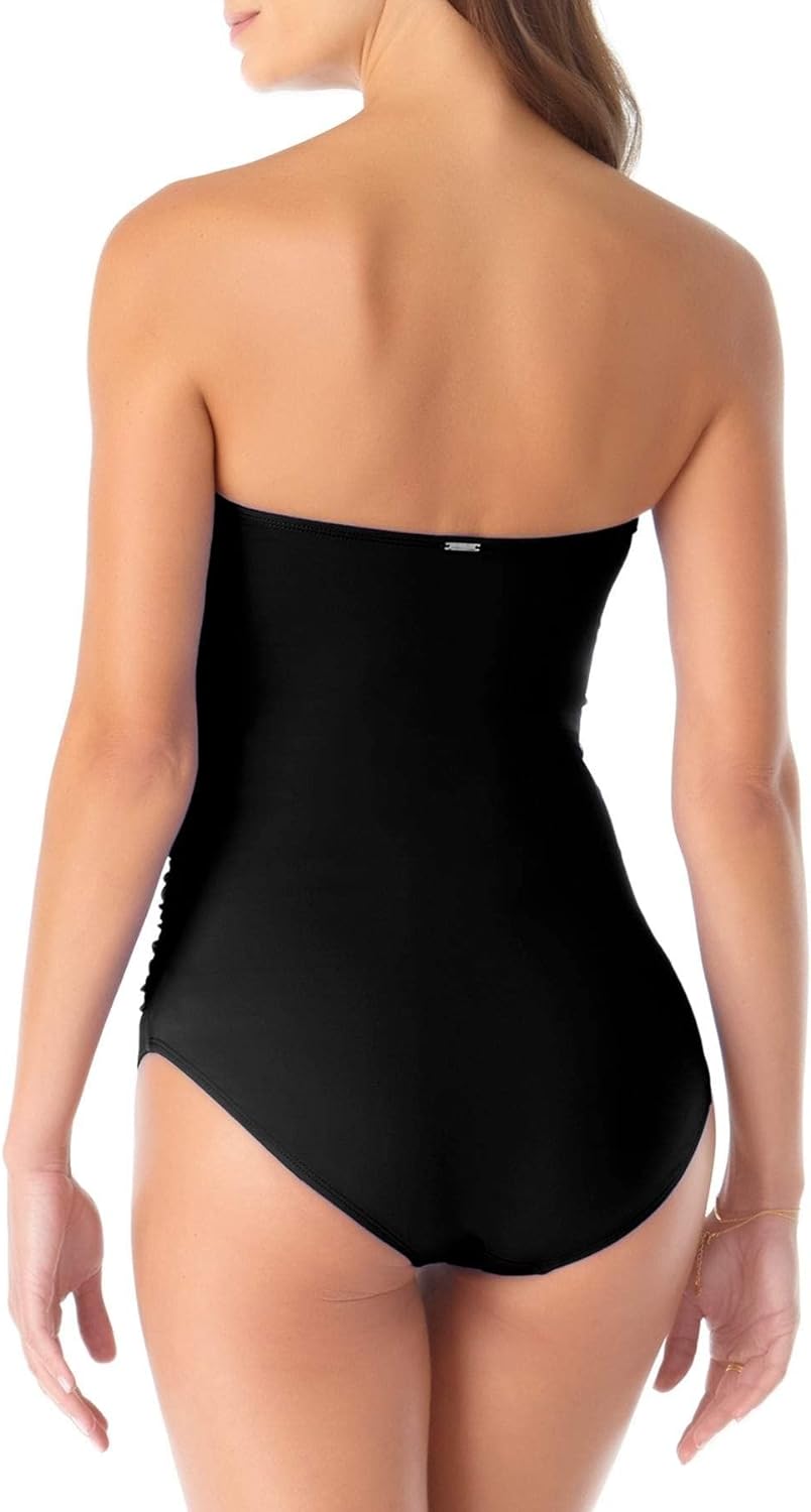 Anne Cole Women's Twist Front Shirred One Piece Swimsuit